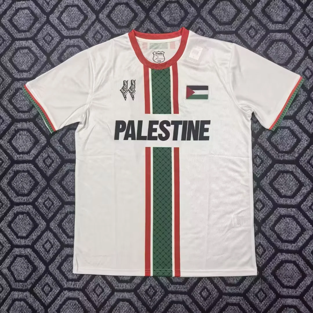 25-26 Palestine special version white soccer jersey