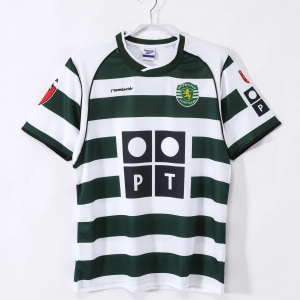 2001/2003 Retro Sporting Lisbon Home Football Shirt 1:1 Thai Quality
