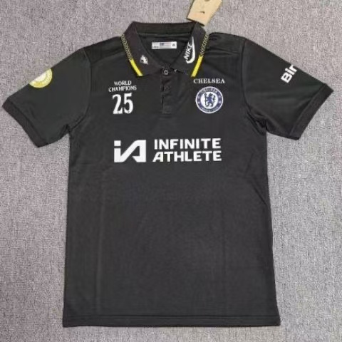 26/27 Chelsea Black Polo Shirt
