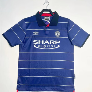 1999-00 Retro Manchester United Away Black Football Jersey 1:1 Thai Quality