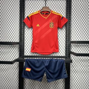 Kids 2012 Retro Spain Home Football Shirt Kids Size 1:1 Thai Quality