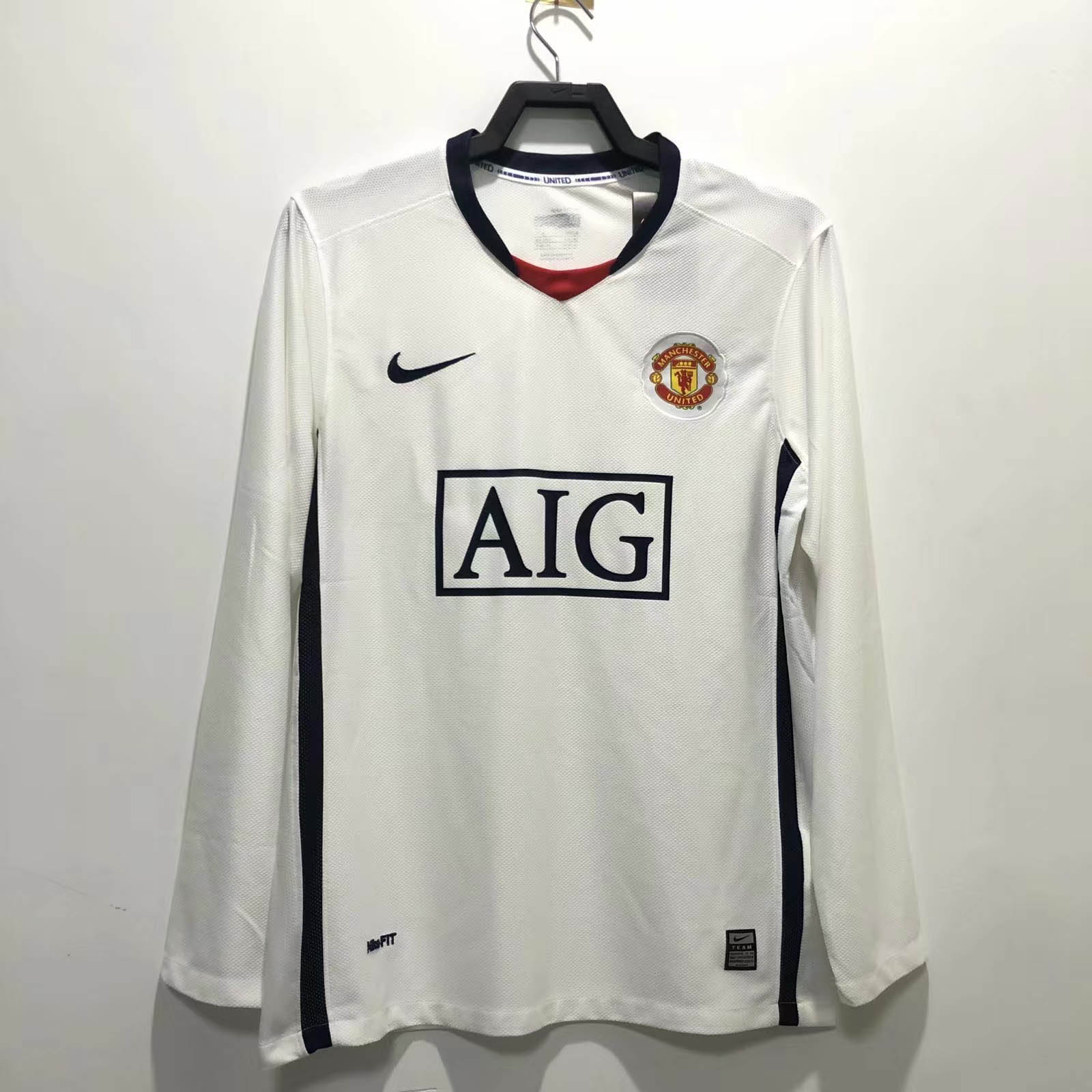 2008/2009 Long Sleeve Retro Man Utd Away Football Shirt 1:1 Thai Quality