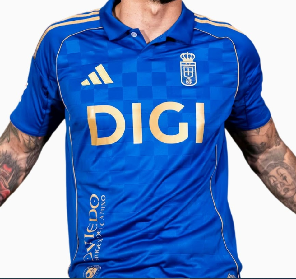 Real Oviedo 25-26 La Liga Centenary Home Kit