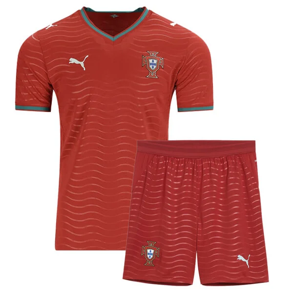 Kids Size Portugal 2026 Home Jersey