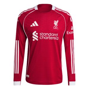 Player Version 25/26 LFC home Long Sleeve Jersey 1:1 Thai Quality