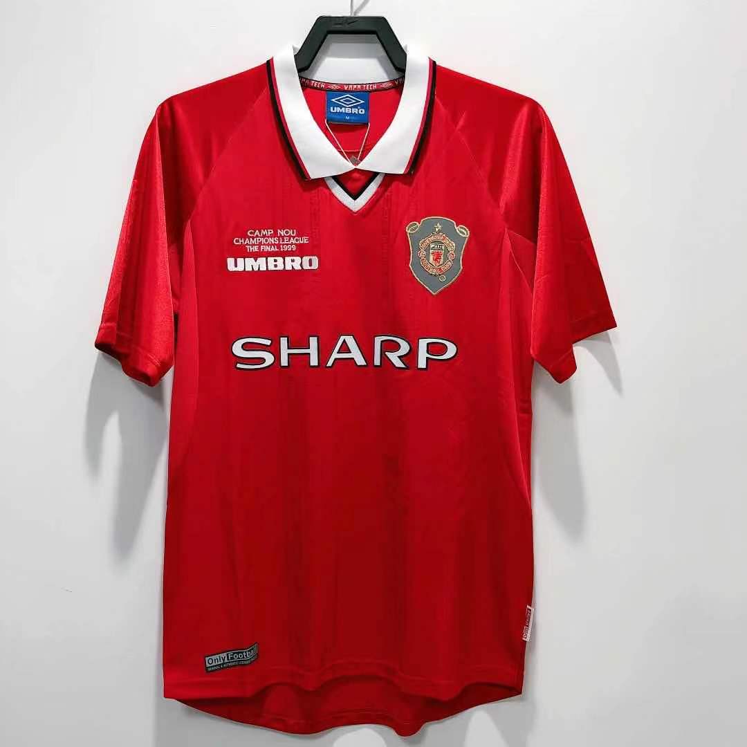 99/00 Retro Manchester United Home Football Jersey 1:1 Thai Quality