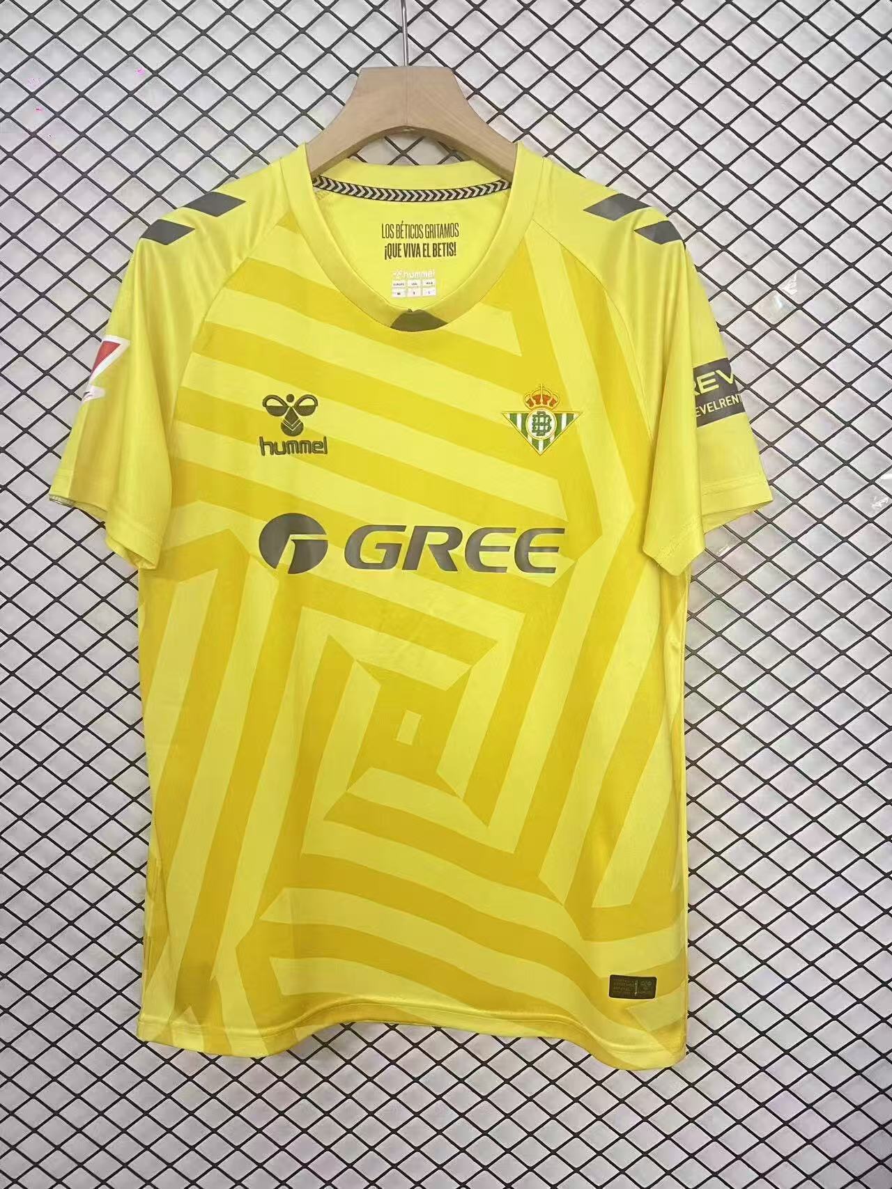 25/26 Real Betis Yellow Goalkeeper Football Jersey