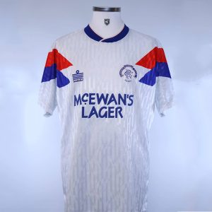 Retro 90-92 Rangers away white soccer jersey