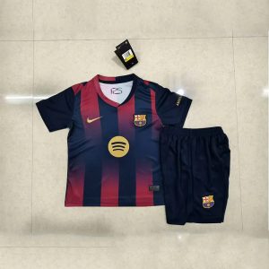 25/26 Barcelona Home Football Shirt 1:1 Thai Quality Kids Size