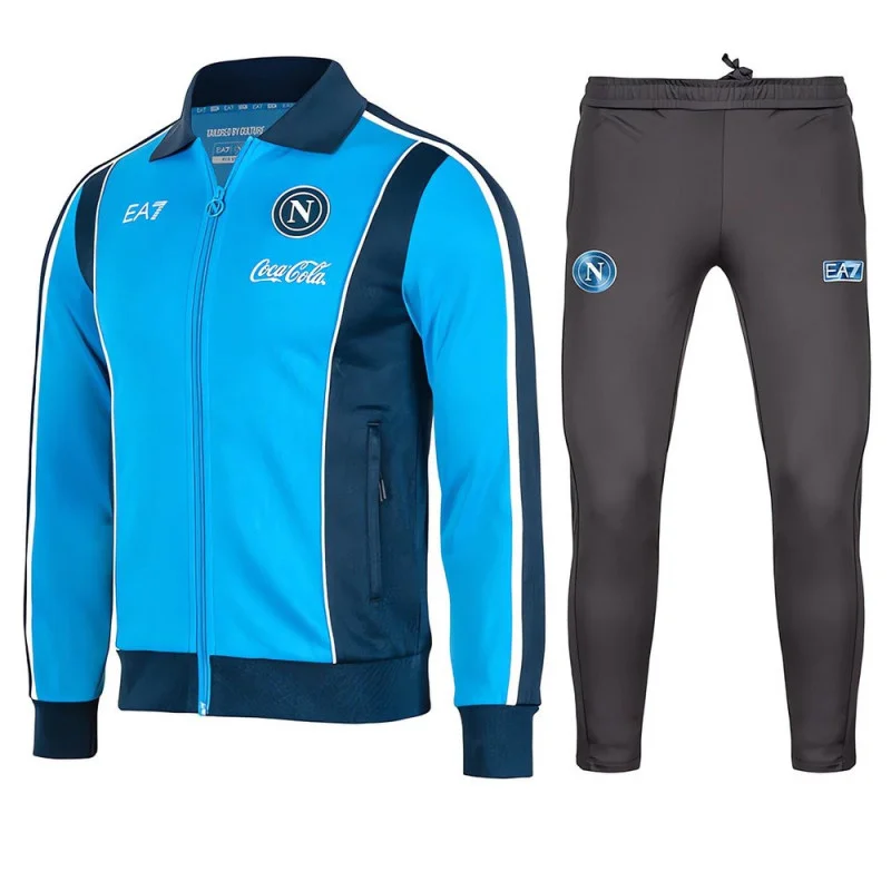 2025/2026 SSC Napoli Sky Blue Euro Anthem Jacket