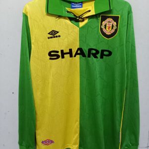 1992-94 Retro Manchester United Away Long Sleeve Football Jersey 1:1 Thai Quality