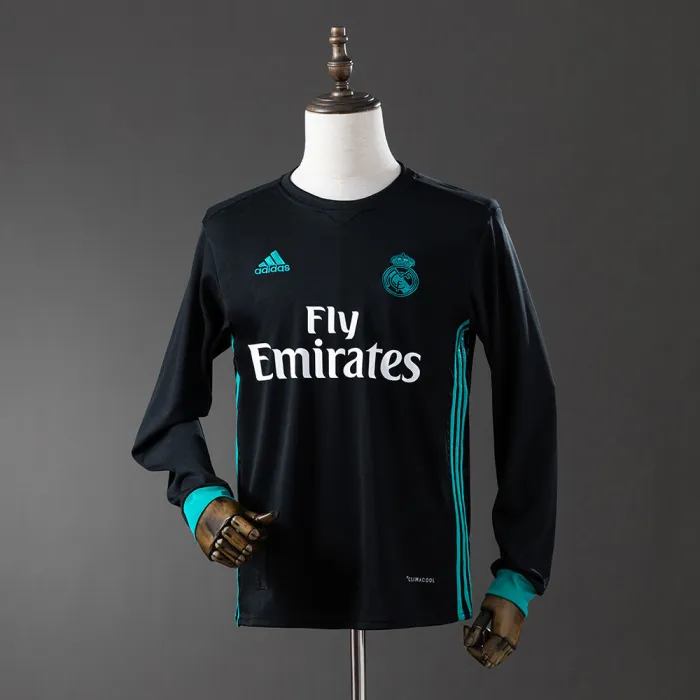 Retro Real Madrid 2017-18 Away Long Sleeves