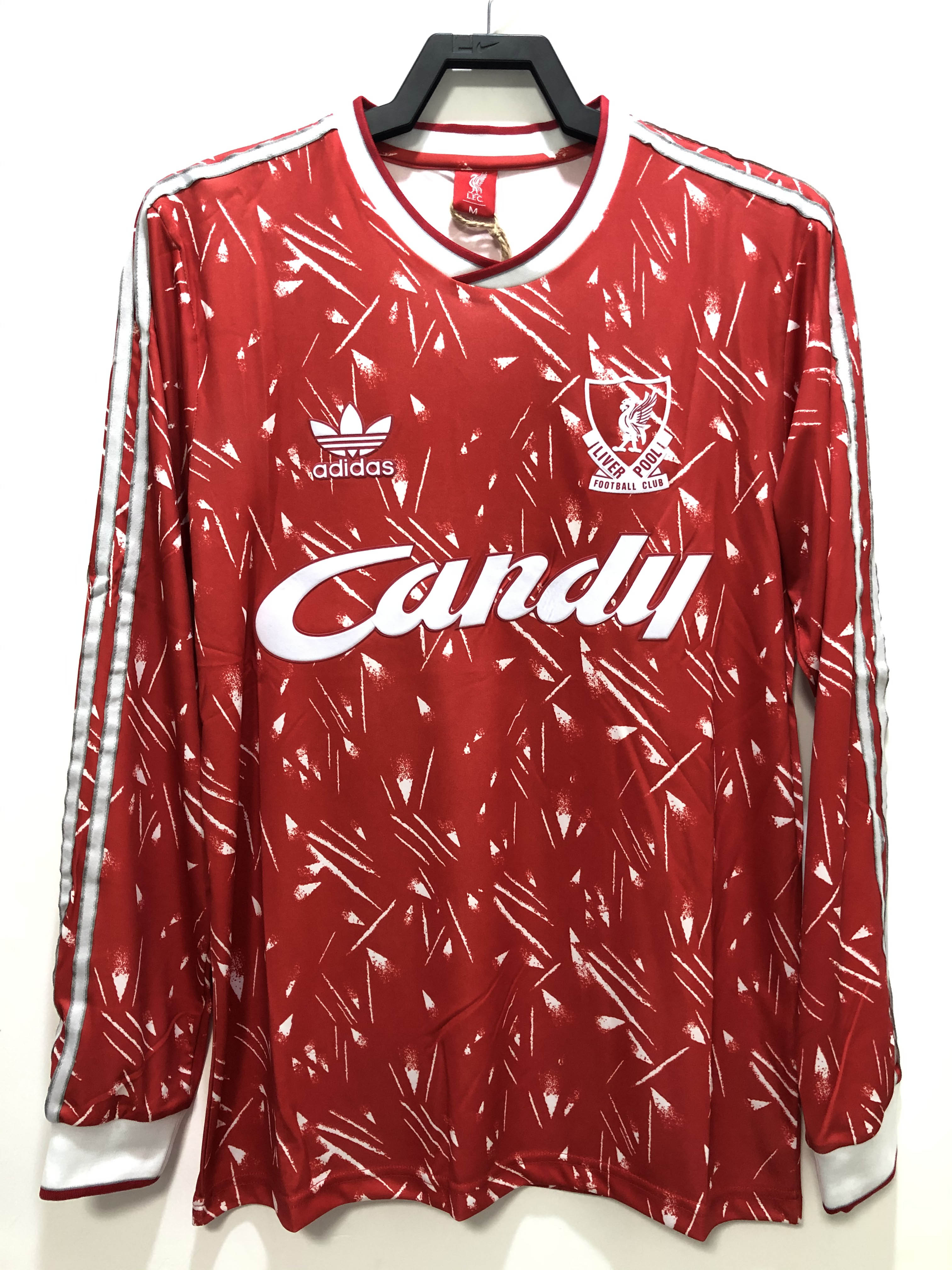 1989/1991 Retro Long Sleeve LFC Home Football Shirt 1:1 Thai Quality