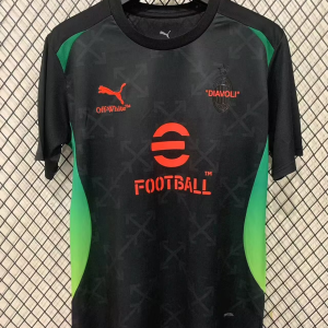 25-26AC pre-match training suit black S-4XL