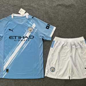 Kids 25/26 Manchester City Home Kit 1:1 Thai quality