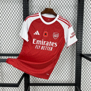 【S~4XL】AFC 25/26 Home Poppy Football Jersey 1:1 Thai Quality