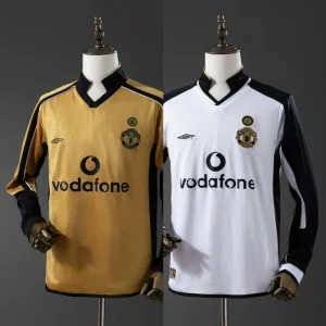 2001-02 Retro Man Utd  Centenary Reversible Kit（Long Sleeves）