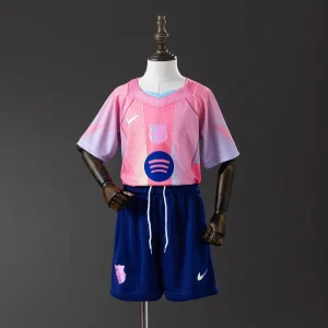 Kids Barcelona Jersey 25/26 Fourth Football Kit