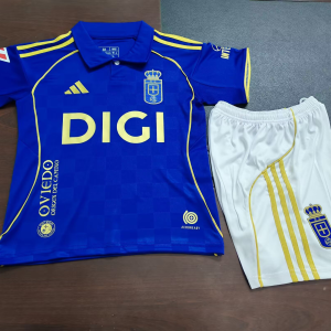 25/26 Kids Real Oviedo Home Kit 1:1 Thai quality