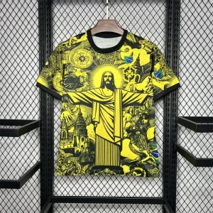 2024 Brazil X Christ Yellow Special Jersey 1:1 Thai Quality