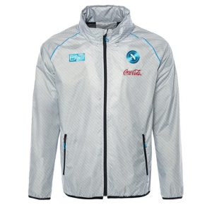 SSC Napoli White/Silver Heavy Windbreaker Jacket 2025/2026