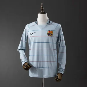 Barcelona Jersey 2003-04 Away Retro Football Kit Long Sleeves